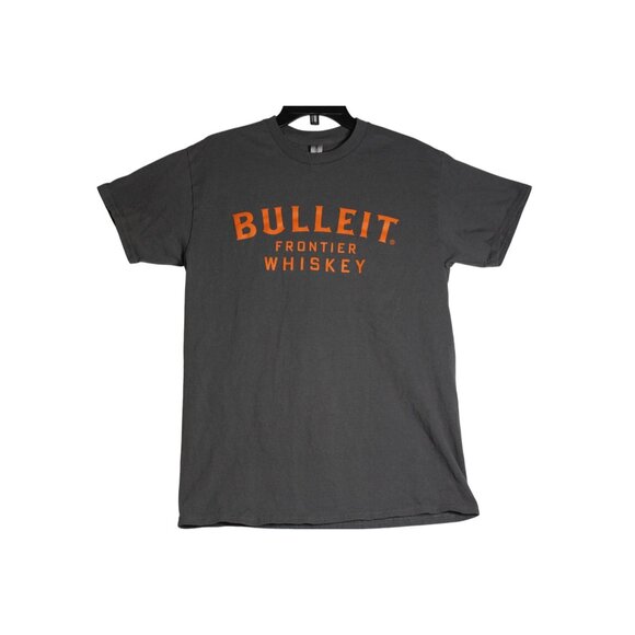 Bulleitt Frontier Whiskey Dark Grey Tee Shirt Mens Medium - Picture 2 of 4